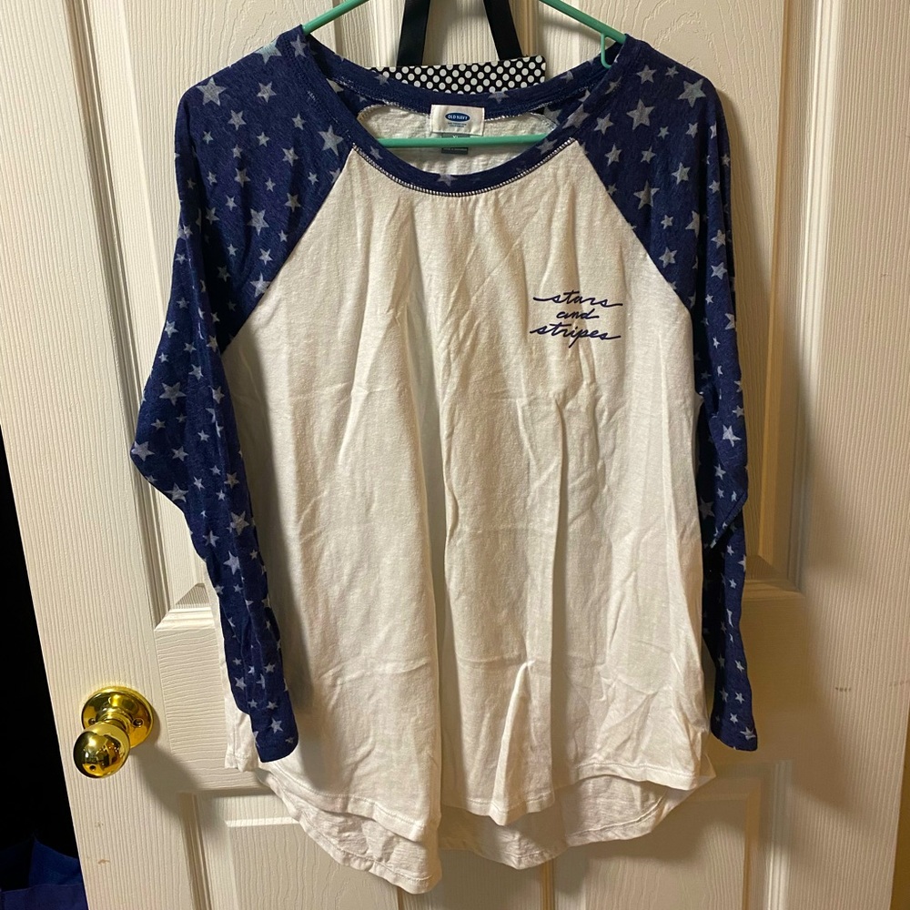 Old Navy Stars and Stripes Baseball Tee